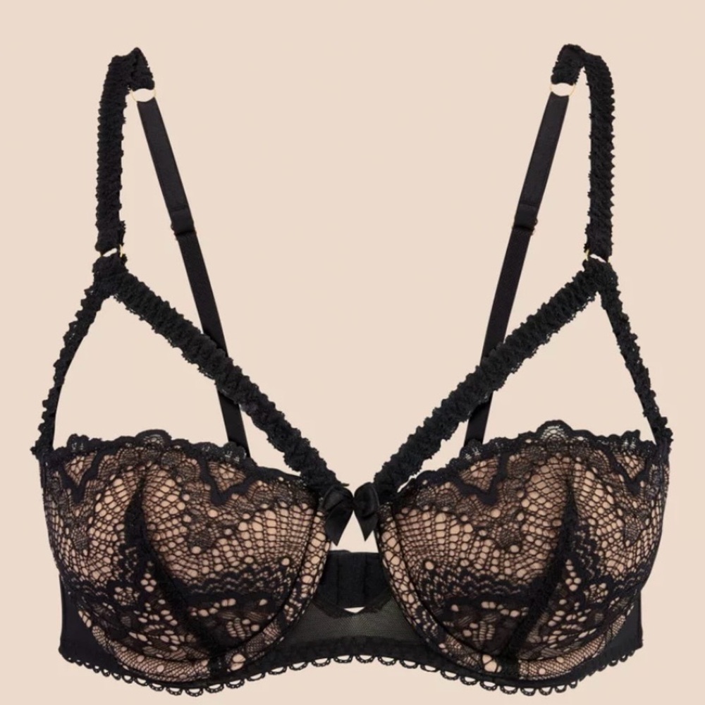 NWT Black Lace Underwire Push Up Bra by Adore Me